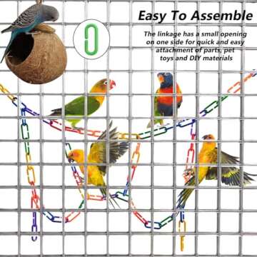 Sukh 250pcs Colorful Plastic C Clips for Pets and Crafts