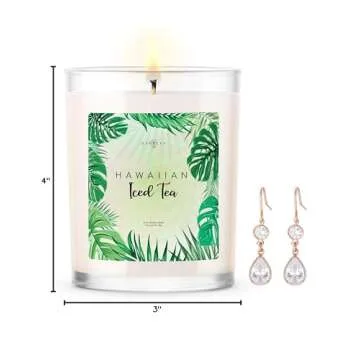 Baubles Hawaiian Iced Tea Scented Candle with Surprise Jewelry