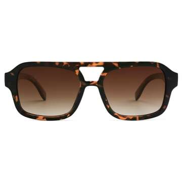SOJOS Retro Aviator Sunglasses - Polarized Unisex Shades