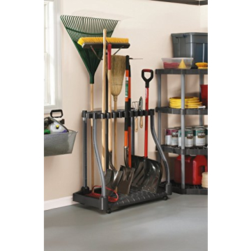 Rubbermaid Tool Tower Rack for Easy Gardening Organization