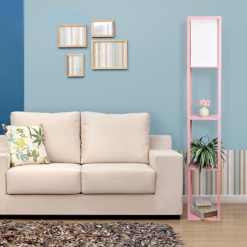 Stylish Simple Designs Shelf Floor Lamp for Cozy Spaces