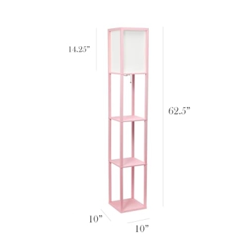 Stylish Simple Designs Shelf Floor Lamp for Cozy Spaces