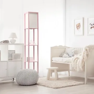 Stylish Simple Designs Shelf Floor Lamp for Cozy Spaces