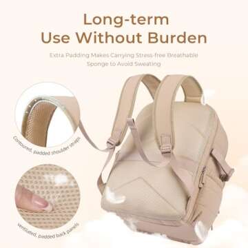 CLUCI 17.3-Inch RFID Laptop Backpack for Women