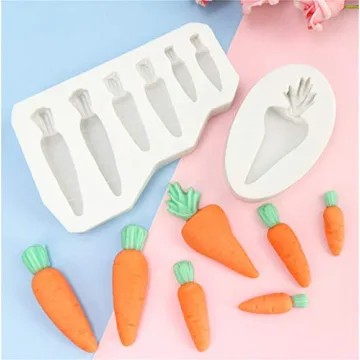 Versatile QTMY Carrot Silicone Molds for Fun Baking