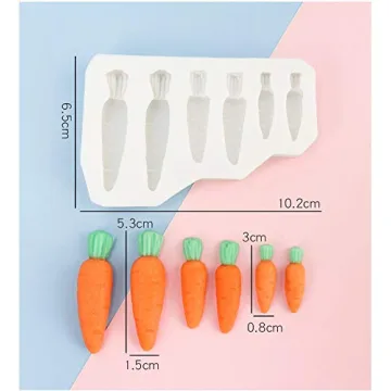 Versatile QTMY Carrot Silicone Molds for Fun Baking
