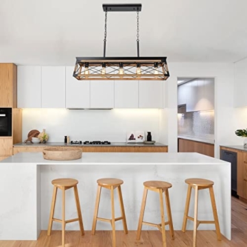 Airposta Rustic Wood Chandelier for Dining & Kitchen