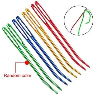 UOOU Yarn Needle,Weaving Needle Tapestry Needle Bent Needles for Crochet Large Eye Darning Needles w...