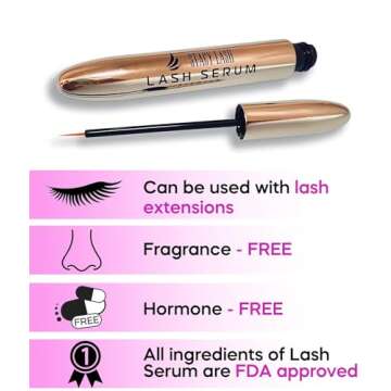 STACY LASH Lash Shampoo 100ml + Eyelash Growth Serum for Healthy, Gorgeous Lashes