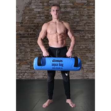 dimok Workout Sand Bag Water Aqua Bag Training Weight Bag Military Sandbag for Fitness 45-80 LBS - Full Body Heavy Equipment (45)