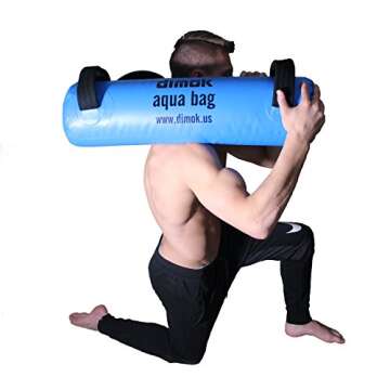 dimok Workout Sand Bag Water Aqua Bag Training Weight Bag Military Sandbag for Fitness 45-80 LBS - Full Body Heavy Equipment (45)