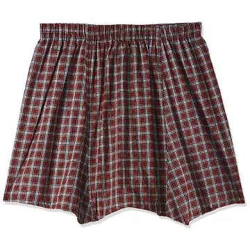 Hanes Ultimate Best Plaid Woven Boxers for Men