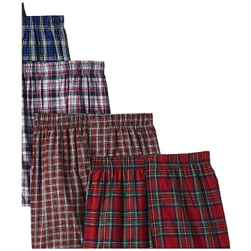 Hanes Ultimate Best Plaid Woven Boxers for Men