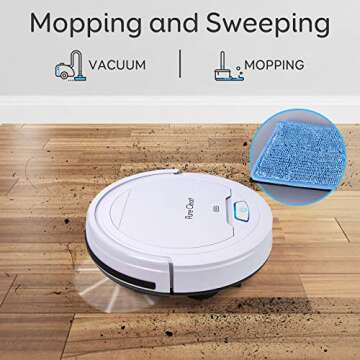 SereneLife Pure Clean Automatic Robot Vacuum Cleaner - Lithium Battery 90 Min Run Time&Self Path Nav...