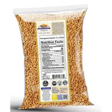 Rani Fenugreek (Methi) Seeds Whole 7oz (200g) Trigonella foenum graecum ~ All Natural | Vegan | Gluten Friendly | Non-GMO| Kosher | Indian Origin, used in cooking & Ayurvedic spice