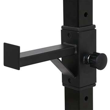 F2C Max Load 550Lbs Pair of Adjustable 41"-66" Rack Sturdy Steel Squat Barbell Free Bench Press Stands GYM/Home Gym Portable Dumbbell Racks Stands