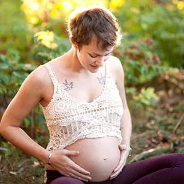 Badger Belly Butter, Organic Stretch Mark Cream for Pregnant Belly, Rich Hypoallergenic Moisturizing Organic Cocoa Butter & Coconut Body Butter for Women, 2 oz Tin