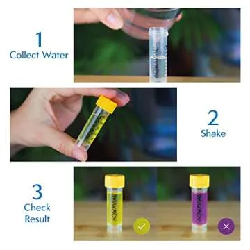 AquaVial Water Testing Kit 4 Pack E Coli and Coliform Water Test Kit for Drinking Water Pool Pond Lake Well Water Quality Bacteria Tester