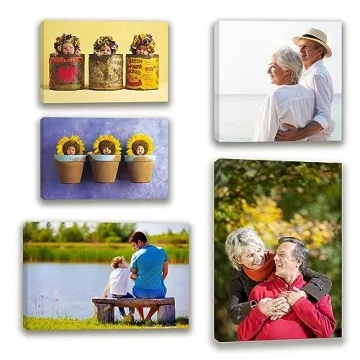 HmaxMork Personalized Custom Canvas Prints,  Framed Canvas, 8" x 10" 5PCS - Ideal Gift for Home Deco...