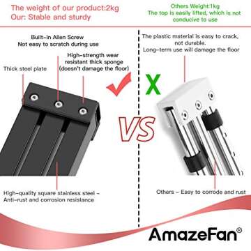 AmazeFan Leg Stretcher, 3 Bar Leg Split Stretching Machine, Flexibility Stretching Equipment for Bal...