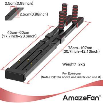 AmazeFan Leg Stretcher, 3 Bar Leg Split Stretching Machine, Flexibility Stretching Equipment for Ballet, Yoga, Dance, Martial Arts, MMA, Home Gym Exercise[US. Patent Design]