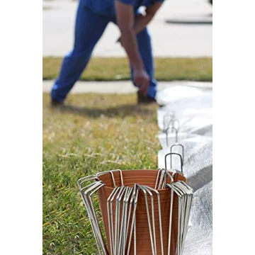 Ashman 150 Pack Garden Staples - Heavy Duty Anti Rust Solution