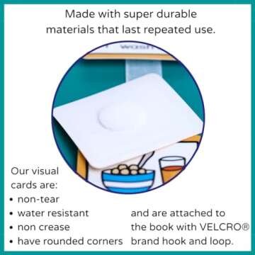 Visual Schedule For Home Super Durable Visual Wall Planner Daily Routine Chart for Kids by Create Visual Aids for autism, adhd, aspergers, send, speech and language delay