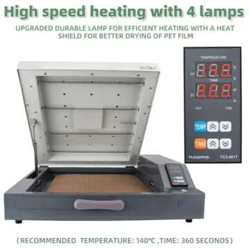 New Upgrade DTF Oven, A3+A4 DTF Oven Dryer with Temperature Control for Heat Transfer Printing DTF Power, DTF Oven Curing Transfer Film 14.6in x 19in