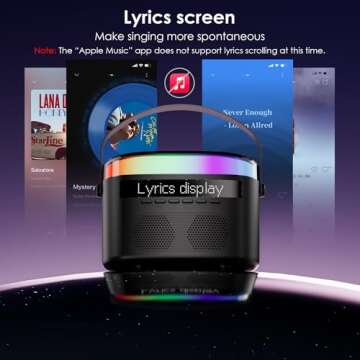 Konylsc Karaoke Machine for Kids and Adults