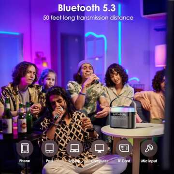 Konylsc Karaoke Machine for Kids and Adults