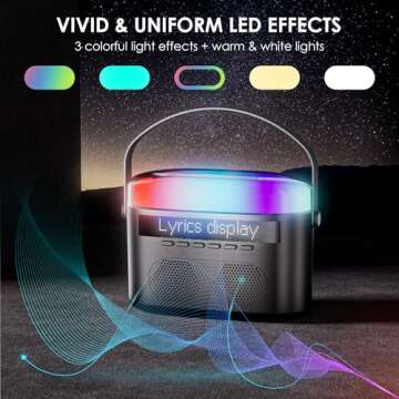 Konylsc Karaoke Machine for Kids and Adults