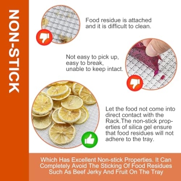 GUCUJI Non-Stick Silicone Dehydrator Sheets Pack of 5