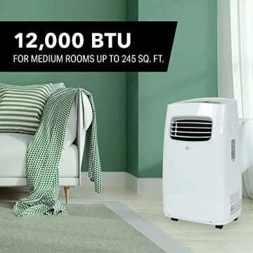 PerfectAire 12,000 BTU Portable Air Conditioner for Comfortable Cooling