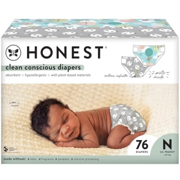 The Honest Company Clean Conscious Diapers | Plant-Based, Sustainable | Above It All + Pandas | Club...