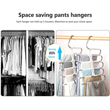 Space Saving Kalimdor Pants Hangers for Closet Organization