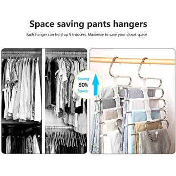 Space Saving Kalimdor Pants Hangers for Closet Organization