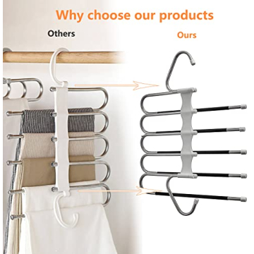 Space Saving Kalimdor Pants Hangers for Closet Organization