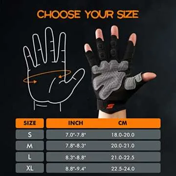 SueStar Workout Gloves for Weightlifting and Fitness