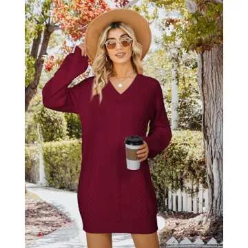Stylish VAFOLY Fall Sweater Dress for Women