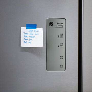 Chuangdi 1/2 Inch Width x 55 Yards Blue Painter's Drafting Tape Multi Use Masking Scrapbooking Tape (1 Roll)