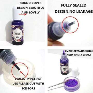 10 Colors Resin Coloring Dye Pigment for Crafting