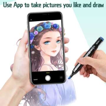 Vokiuler Alcohol Markers,168 Colors Art Markers with App for Coloring, Dual Tip Markers for Kids Adult Painting Sketching Drawing with Travel Case Christmas Gift Idea