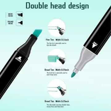 Vokiuler Alcohol Markers,168 Colors Art Markers with App for Coloring, Dual Tip Markers for Kids Adult Painting Sketching Drawing with Travel Case Christmas Gift Idea