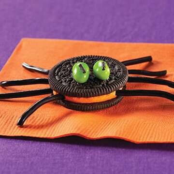 OREO Orange Creme Chocolate Sandwich Cookies, Limited Edition, Halloween Cookies, 3 Packs