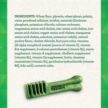 Greenies Original Regular Natural Dog Dental Care Chews Oral Health Dog Treats, 72 oz. Pack (72 Treats)