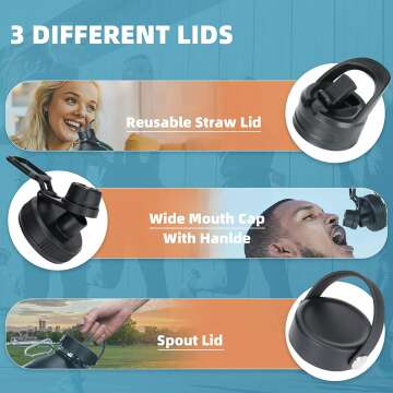 AMDISIC 1 Gal Water Bottle