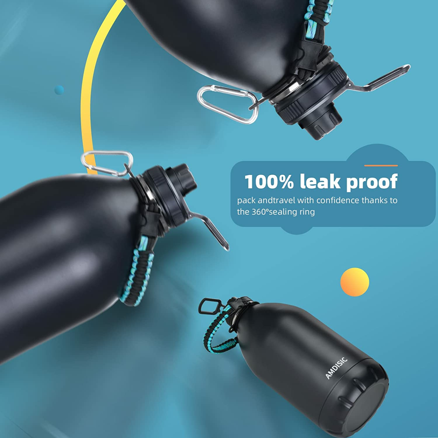 AMDISIC 1 Gal Water Bottle