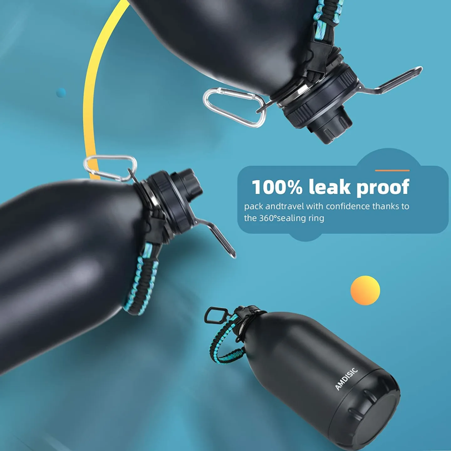 AMDISIC 1 Gal Water Bottle