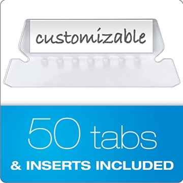 Pendaflex Black Hanging File Folders - 50 Pack for Organization