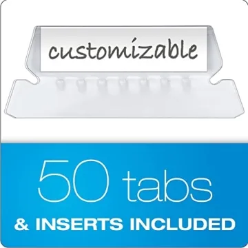 Pendaflex Black Hanging File Folders - 50 Pack for Organization